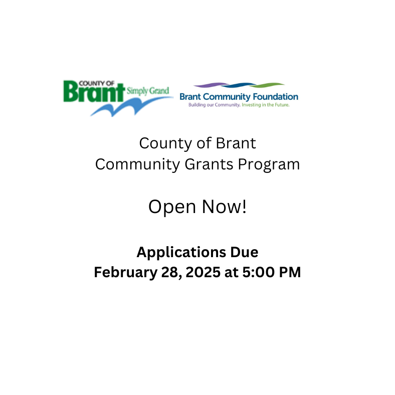 1 County of Brant Grants Open